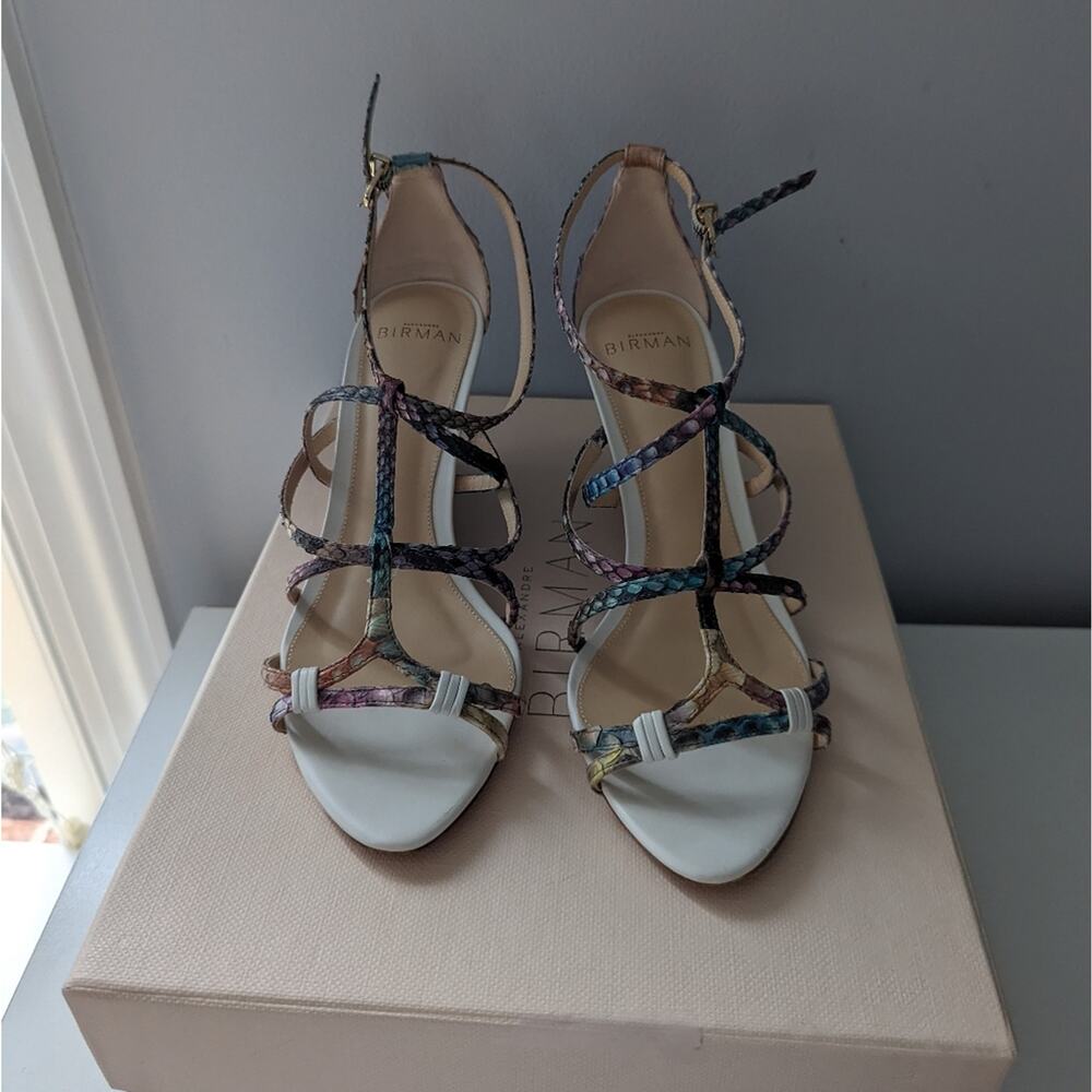 Alexandre Birman Mallica Python Wedge Sandals Siz… - image 6
